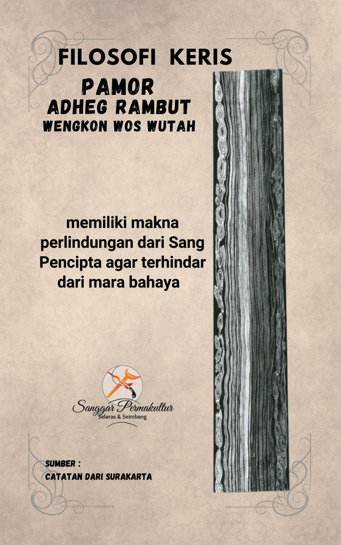 Pamor Adheg Rambut Wengkon Wos Wutah